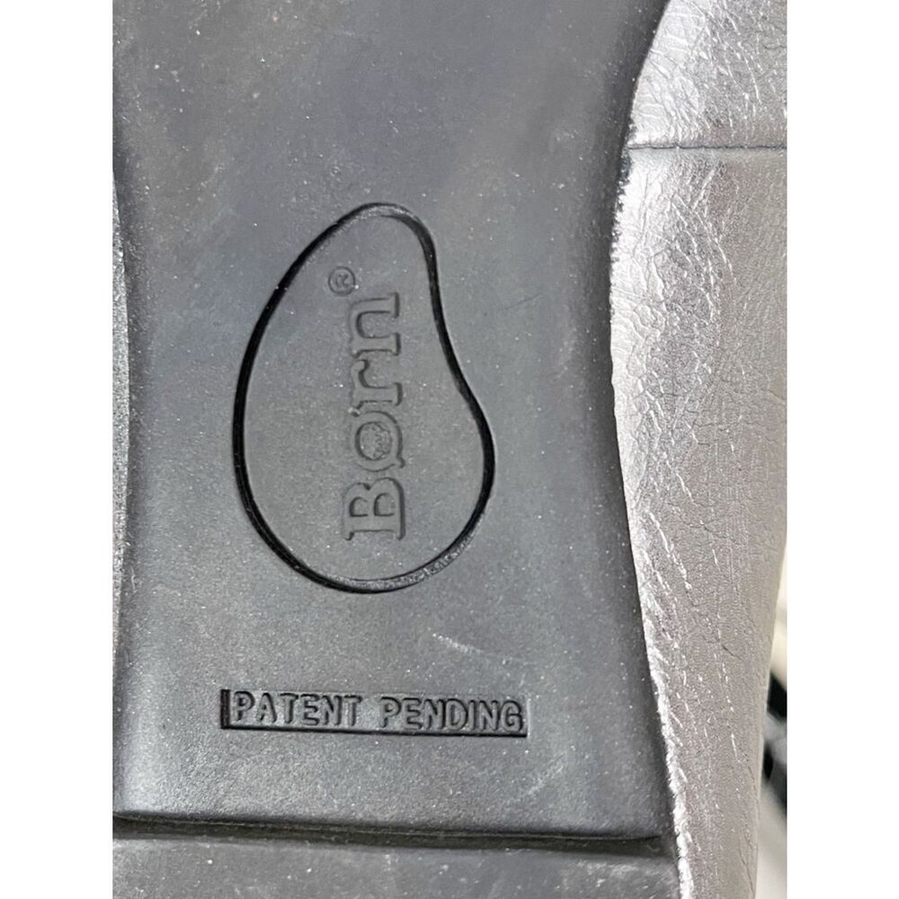 Born Kharen Metallic Silver Ankle Tie ballet Flats - Picture 6 of 7
